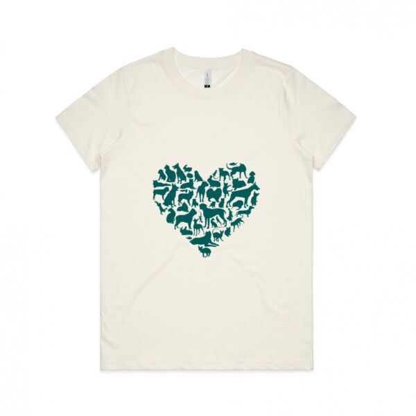Heart - Womens Maple Organic Tee Thumbnail