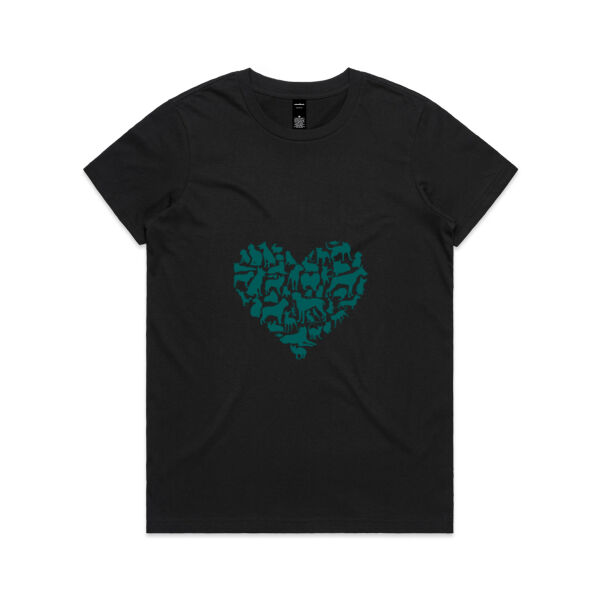 Heart - Womens Maple Tee Thumbnail